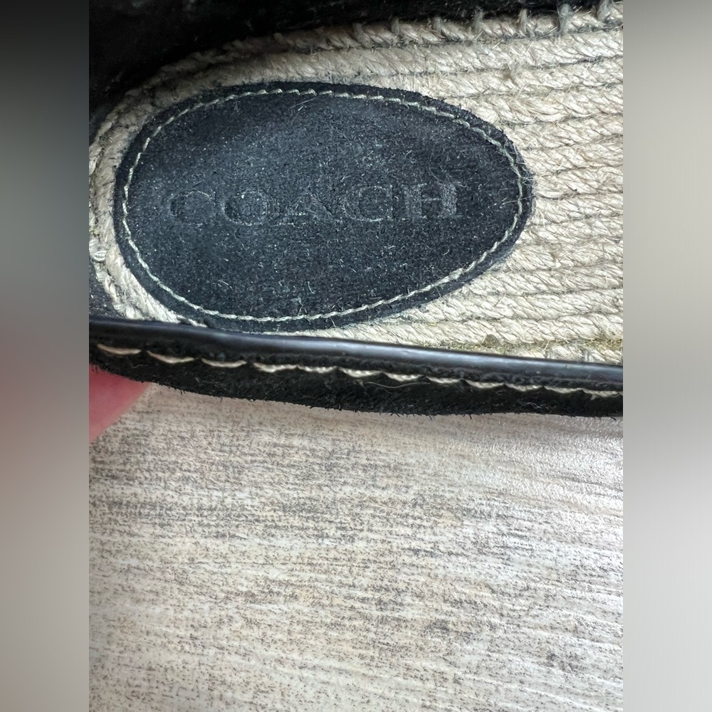 Coach Espadrilles Rae Black Size 9.5 - Picture 6 of 7